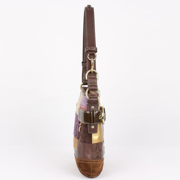 Coach Vintage Y2K Multicolor Patchwork Shoulder Bag - Picture 5 of 8